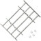 Grille de Fenêtre, Barre de Fenêtre Grille de Protection Cambriolage réglableet 4 barres 700-1050 mm