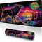 Full Moon Mouse Mat Large, XL 600x400x3mm Gaming Mouse Pad with Seamed Edges, Waterproof Computer Office Gaming Mousepad with Non-Slip Rubber Base, Wolf Keyboard Mat, Suitable for Home Office Use Q-2