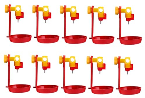 BCOATH 10stücke Teiliges Stahlkugel Hühnertränke Nippel-vogeltränke Automatisch Montierbarer Geflügel-wasserspender Zur Einfachen Versorgung Von Küken Und Hühnern