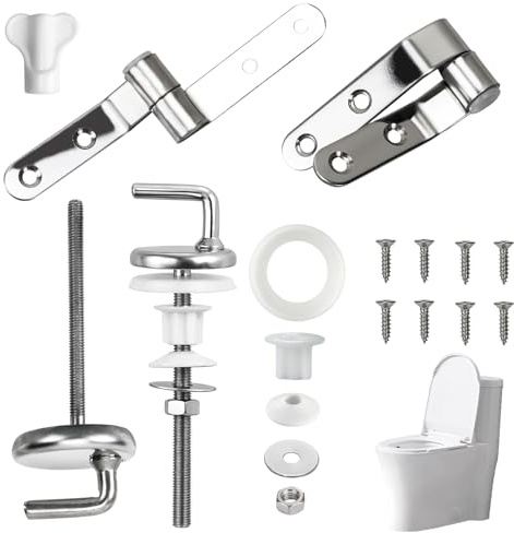 BaZuyunMd WC Sitz Befestigung, Toilettendeckel Befestigungsset, Edelstahl, Universal Montageset, 2 Stück