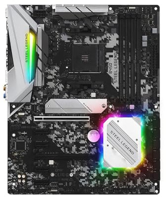 Gaming Motherboard Fit For ASRock B450 Steel Legend Motherboard Support R9 5950X R7 5800X3D 5700X R5 5600X 5600G CPU 4xDDR4 3200Mhz 128GB 2xM.2 HDMI ATX