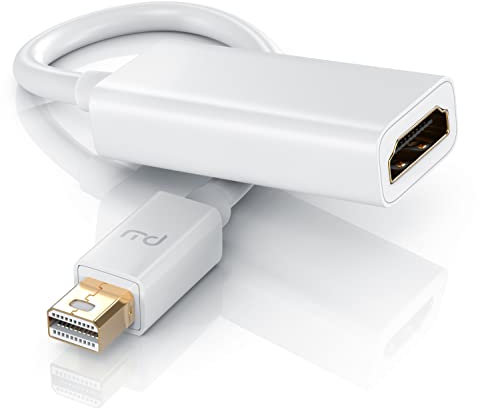 CSL - 4k Mini DisplayPort zu HDMI Adapter - MiniDP auf HDMI Konverterkabel - bis zu 4K Ultra HD 2160p 60Hz - HDMI 2.0 - HDR fähig