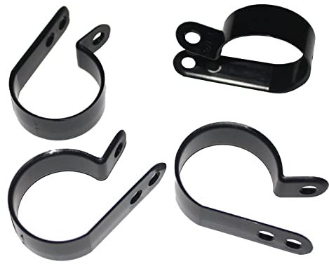 Lumonic Kabelclip Set 100x P-Clip I Perfekt geeignet für Kabel mit 25,4mm Durchmesser 1 I Auch als: Kabelschelle, Kabelhalter und Chassisklemmen einsetzbar