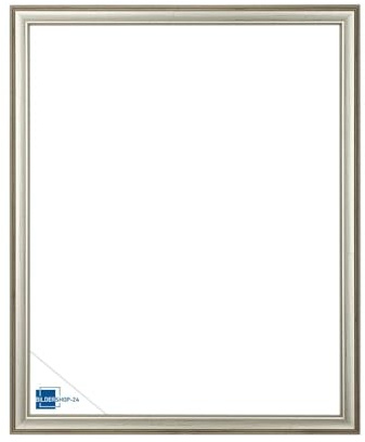 Bildershop-24 Leerrahmen (ohne Rückwand und Glas) Barockrahmen Kalypso 60 X 90 cm Silber Antik Farbe und Größe wählbar