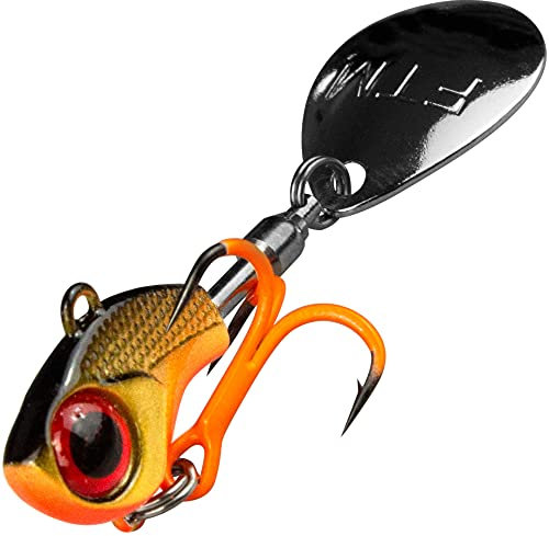 Seika Pro Bleikopfspinner Musashi Big Eye - Jigspinner, Gewicht:5g, Farbe:Bloody Roach
