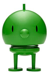Hoptimist Bumble Wackelfigur & Glücksbringer, Skandinavische Deko Figuren für Wohnzimmer, Schreibtisch, Büro, Bürodeko & Lustige Kleine Geschenke, 7,5 x 8,5 x 10,7 cm, Medium, Grün