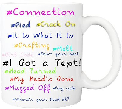 Pickhut Love Beach Island Phrases White 11oz Mug Sun Sea Sand Pool TV Series Relationships | Gift Him Dad Her Mum Son Daughter Girlfriend Boyfriend Wife Husband