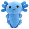 Axolotl Echse Molch Kuscheltier Figur Plüsch Tintenfisch Spiel Puppe XL 20 cm Plüschtier (blau)