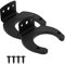 Healifty 2PCS Microphone Wall Hook Holder, Microphone Hanger, Metal and Silicone Microphone Wall Mount Holder for Mics Stand