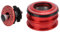 BuyWeek Fahrrad Steuersatz, 44mm Fahrrad Headset Doppelte Lager Fahrrad Steuersatz Mountainbike Vordergabel Stem Headset Zubehör(Rot)