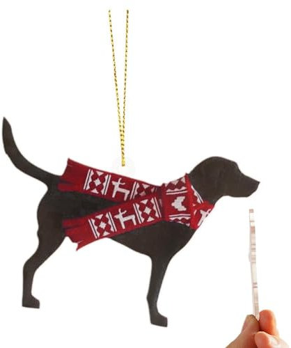 Tsugar Labrador Hund Ornamente für Weihnachtsbaum, Labrador Retriever Geschenke, Hund Weihnachtsdekoration, Labrador Weihnachtsdeko Weihnachtsbaum Anhänger
