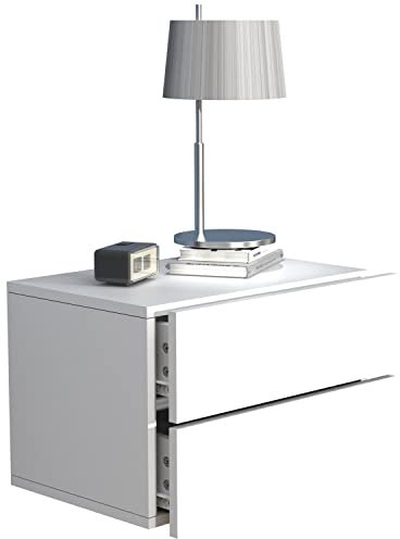 VCM Nachtschrank | Wandschublade | Wandboard | Nachttisch | Maße ca H. 30 x B. 45 x T. 32 cm - Usal L 45 cm