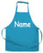 Elefantasie Personalisierte Schürze mit Name, Kochschürze für Backen, Kochen, Malen, Geschenkidee für Kinder und Erwachsene 11-99 Jahre türkis