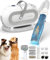 Pet Grooming Vacuum for Dog,60dB Low Noise Dog Grooming Vacuum Kit Suck in 99% Pet Hair, Small, Large Dogs Cats Hair(Grey)