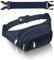 4 Taschen Bauchtasche Damen mit 35 cm verlängertem Gürtel Gürteltasche Herren Große Kapazität wasserdichte Hüfttasche Blue für iPad mini & iPhone 12 pro max- Bauchtasche für Sport