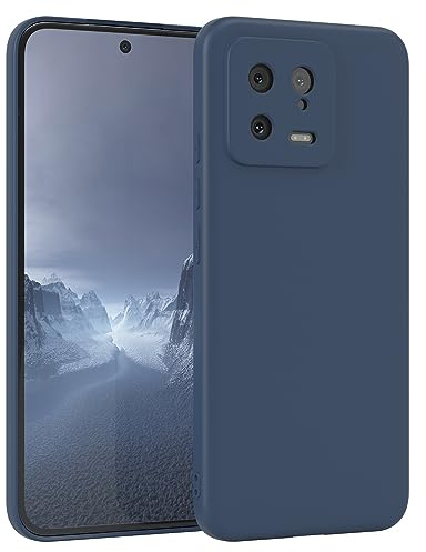 EAZY CASE - Silikonhülle für Xiaomi 13 Hülle Silikon Case Blau weich stoßfeste Handyhülle Xiaomi 13 Schutzhülle mit Kameraschutz Dünn Premium Schutz Cover TPU Phone Bumper in Dunkelblau