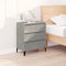 CIADAZ Sideboard, Flurschrank, Kommode Schlafzimmer, Sideboard Wohnzimmer, Flur Kommode, Beistellschrank, Kommodenschrank, Betongrau 60x35x70 cm Holzwerkstoff
