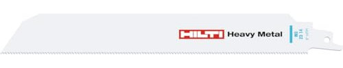 Hilti 5x Heavy-duty Reciprocating Saw Blades for cutting 3.5-10 mm (1/8-7/16) thick metal, Length: 229 mm, 14 Teeth per inch, Product class: Premium (SP 23 14, 2179722)