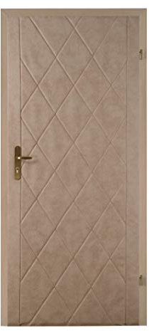 TapeOn Modern Türpolsterung zur Selbstmontage CLASSIC SET | Türverkleidung | Tür Reparatur für Innentüren | Schallschutz | T1 Rauten | Farbe: Cremefarben beige | 101 x 205 cm | passt für 80/90 Türen