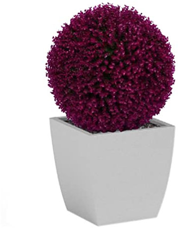 Blogiiup Palla topiaria Artificiale, Palla di bosso Artificiale a 40 cm, pianta di Palla in Finto plastica, pianta di Finto Decorativo per Decorazione a soffitto (Viola)
