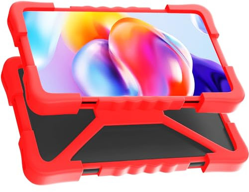 Custodia tablet 10 pollici universale Valido per Tablet pc da 8 a 11 misura universale Protezione durevole e antiscivolo cover tablet 10 pollici universale (Rosso)