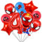 Geburtstagsdeko 4 Jahre Junge, Spiderm Luftballons und Ballon Geburtstag Deko Themenparty Junge, Rot Nummer 4 Ballons Kindergeburtstag Deko Latexballon und Folienballons für Happy Birthday Banner