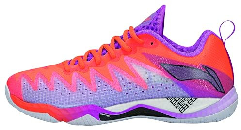 LI-NING Profi Badmintonschuh Gyrfalcon (Eagle) 5 (rot, EU Schuhgrößensystem, Erwachsene, Numerisch, M, 44 1/3)