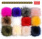 10 CM Faux Fox für Pompoms For Hats, 12 Stück Fellbommel Mit Druckknopf, Bommel für MüTze Fellbommel Pompon Kunstfell Bommel für SchlüSselanhäNger Tasche Mützen Anhänger DIY-Helle Mischung