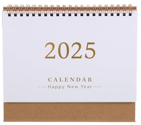 STOBOK Tischkalender 2024–2025 Standkalender Juli 2024–Dezember 2025 Freistehender Für Heimbüro Schule