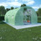 HOVOTHY 6x3x2 m Serra da Giardino Tunnel con 8 Finestre Laterali e 1 Porta Giardino d'inverno Casetta per Orto Serra Orto Serra per Piante Tessuto Reticolare PE Verde 18m² Serra da Balcone