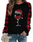 Pullover Damen Weihnachtspullover Damen Lustig Merry Christmas Weihnachten Pullover Rundhals Schön Weihnachts Sweatshirt Ugly Winter Langarmshirt Große Größen Weihnachtspulli