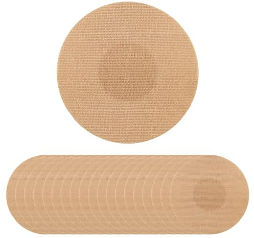 20Pcs Sensor Covers for Libre 2/3, Waterproof and Breathable Glucose Monitor Adhesive Patches Covers Flexible CGM Tape Without Glue Center Fit for Running, Fitness, Mountain Climbing, Outdoor (Skin)