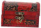 FRCOLOR Holztruhe Holz Schmucktruhe Piratenschatztruhe Holztruhe Koffer
