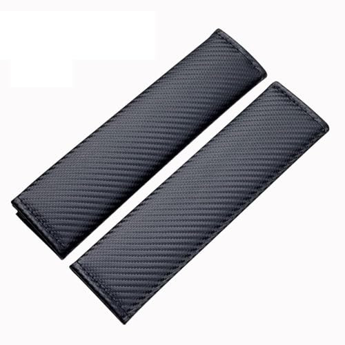 HNHPY 2 Stück Sicherheits Gurtpolster für Audi A1 Hacthback 8X GB Crossover GB, Sicherheitsgurtschutz Sicherheitsgurt Schulterpolster Polster Abnehmbar Waschbar,A-Black