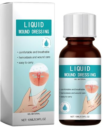KOAHDE Líquido para el Cuidado de Heridas,Transpirable Vendaje Cuidado de la Piel,Gel Vendaje Yeso,Vendaje Líquido Mejorado,Gel Secado Rápido para El Cuidado Heridas,30ML,1PC