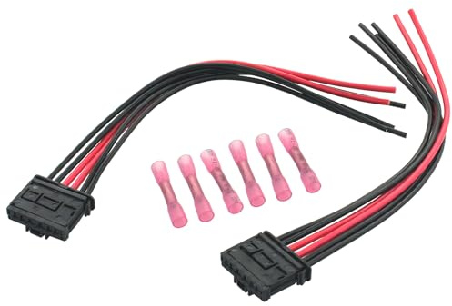 Kalunfex 2 Pcs Feu Arrière Connecteur Lumière Faisceau Câblage Prise 6 broches pour 206 207 307 308 1606248780