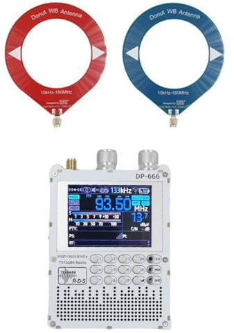 Jooehyer New DP-666 TEF6686 Radio 2.8-Inch IPS Touch Screen High Sensitivity Receiver Full Band FM LW MW SW