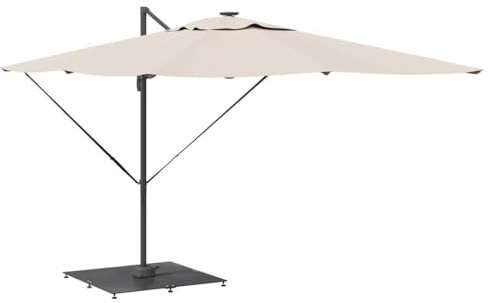 vidaXL Parasol Base Dark grey 100 x 100 x 4 cm Steel,
