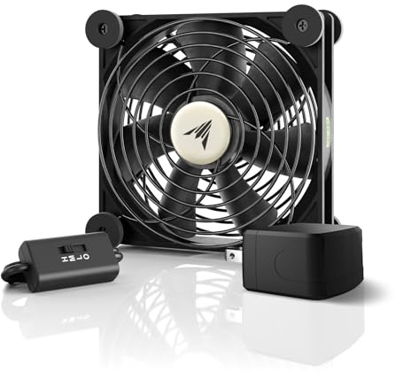 AC Infinity MULTIFAN S3-P 120mm Leiser, wechselstrombetrieb | & geschwindigkeitsgesteuert Lüfter für Receiver, DVR, Playstation, Xbox, Komponentenkühlung