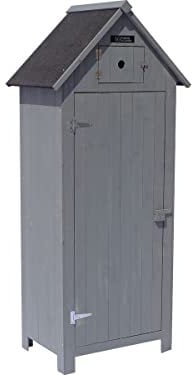 habitat et jardin Gartenschrank Cabanon - 77 x 54,5 x 179 cm - Anthrazit