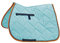 Busse everline Schabracke Spirit Vollblut/Warmblut, Vielseitigkeit, Aqua, Kordel: Navy/White, Einfass: Summer orange