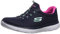 Skechers Summits, Zapatillas Mujer, Navy Hot Pink, 38.5 EU