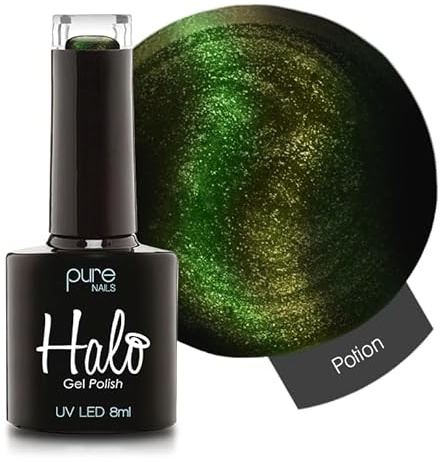 Halo Gel Polish 8ml - Potion. UV/LED Gel Nail Polish, Long Lasting & Easy To Apply. Nail Art Colours For Manicure & Pedicure. Gel Polish For Professional & Home Use.