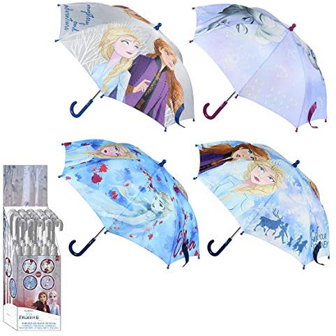 CERDÁ LIFE'S LITTLE MOMENTS - Manueller Regenschirm für Kinder, Elsa und Anna, Disney-Lizenz, Hellblau (2400000516_T42C-C36), One size