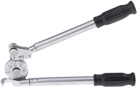 B Baosity 0° - 180° Manueller Rohrbieger Rohrbiegemaschine Rohrbiegezange passend für 8 mm Metallrohr