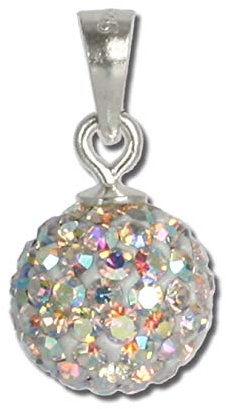 SilberDream Halsschmuck Silber Anhänger Ketten Glitzer Zirkonia weiß D2GSH102 EIN Geschenk zu Weihnachten, Geburtstag, Valentinstag für die Frau