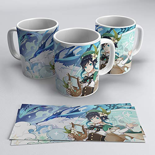 TusPersonalizables.com Genshin Impact Ventri Tasse (Rund, Porzellan, Mug, Tasse, 22959872031, 1 Stück)