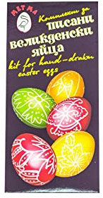 Set di penna e cera per decorare le uova di Pasqua disegnate a mano - Kit di penna da disegno, cera d'api e istruzioni