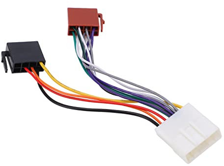 Qiilu Car Radio Adaptor, Stereo Radio Wiring Harness Connector Adapter ISO Cable Plug Wiring Loom Power Adaptor Replacement for Nissan Juke