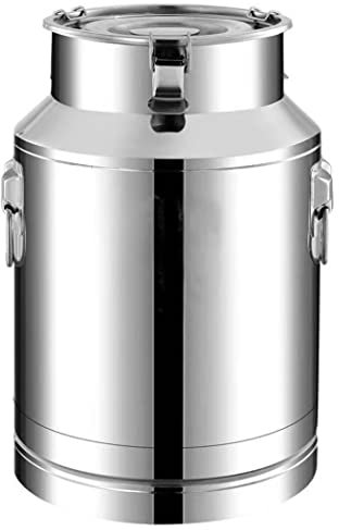 Pequeña Capacidad Latas De Transporte De Leche Acero Inoxidable 201 Jarra De Leche Cubo De Leche Cubo De Vino Botella Barril De Petroleo Bote De Té Con Tapa Sellada Tanque De Leche 4L 6L 8L,6L